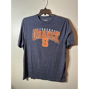 Captivating Syracuse Orange S Graphic T Shirt Mens XL Navy Blue Short Sleeve Tee